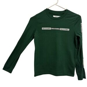 Abercrombie Kids Dark Green Long Sleeve Tee‎ Size 9/10 boys